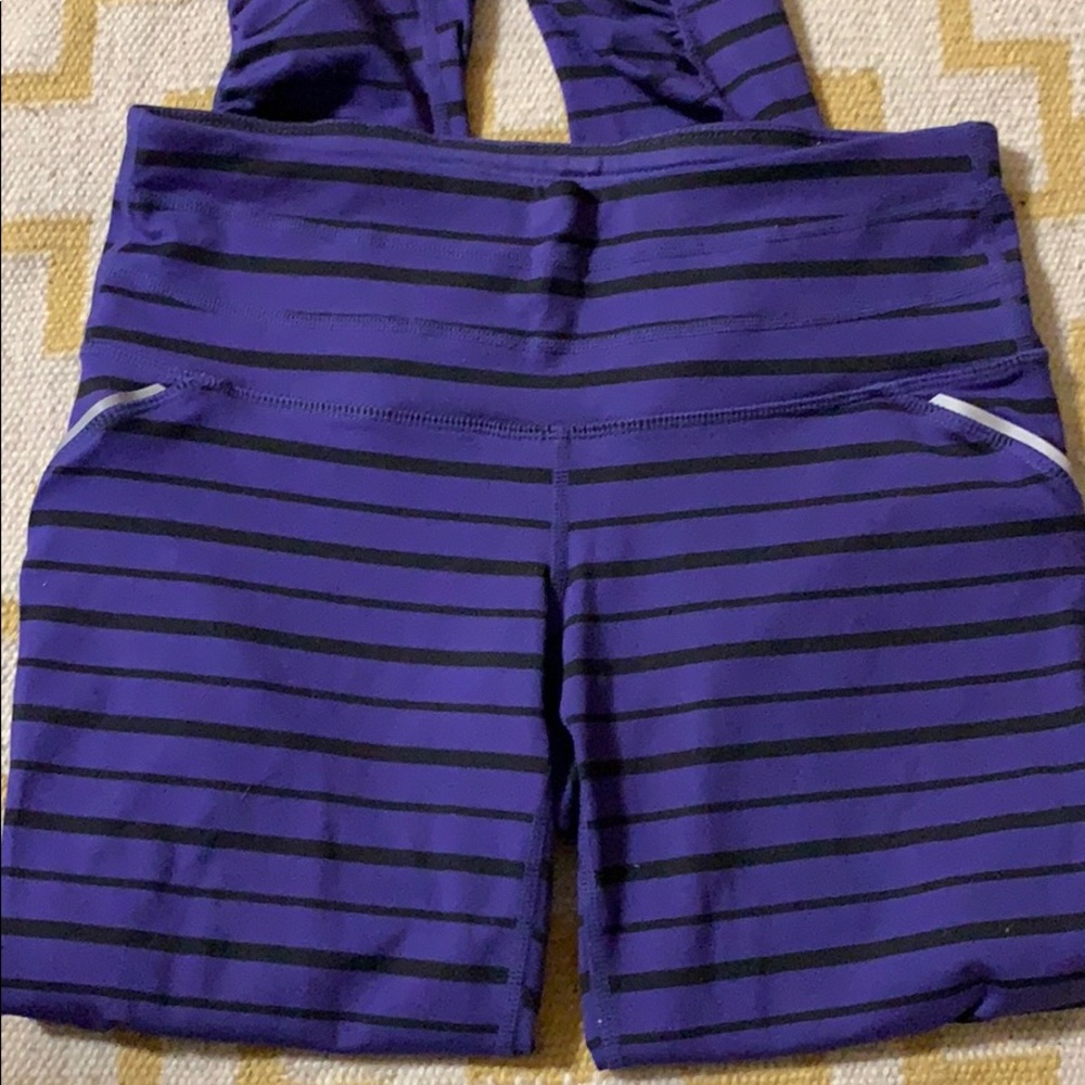 Athleta Purple & Black Leggings